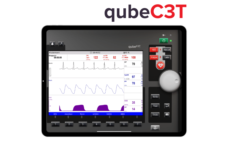 qubeC3T_iPad Mockup+Logo